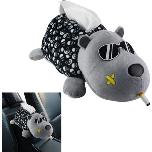 Car Tissue Box Automotive Sun Visor Tissue Holder for Car Cute Cartoon Sun Visor Napkin Holder Backseat Tissue Case