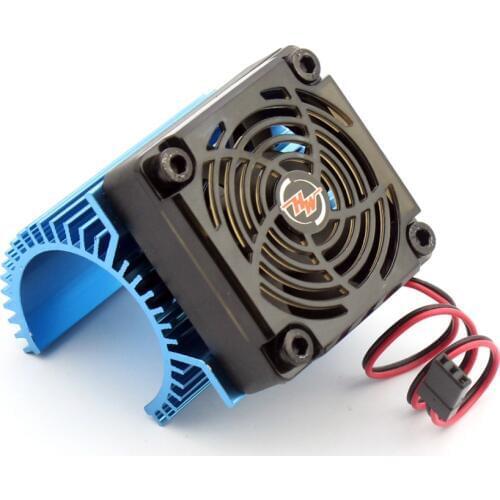 For Size 3660 3665 3674 1/8 RC Car Brushless ECS Servo Motor Hobbywing EZRUN Motor Combo C1 Motor Heat Sink 5V Fan Hobbywing 2S