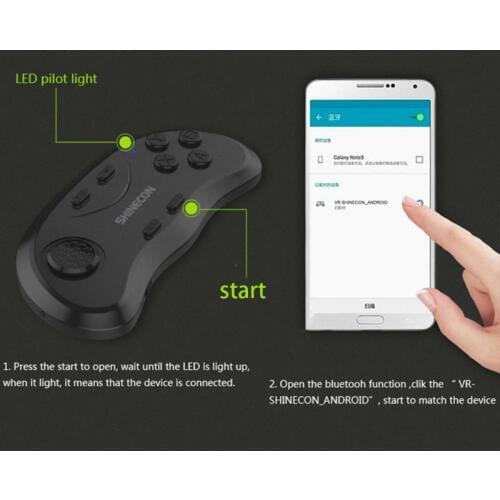 Bluetooth Gamepad Wireless Remote Controller For Android iOS Smartphone VR PC TV