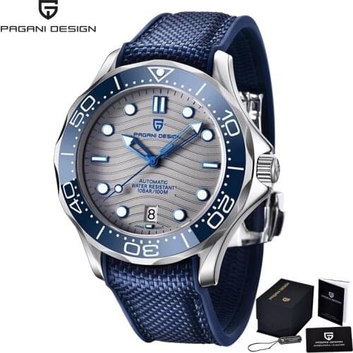 PAGANI Design Automatic Mens Mechanical Watches 2021 Top Brand Luxury Watches Mens Stainless Steel Strap Multifunction Watches