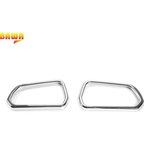 HANGUP Car Side Rearview Mirror Decoration Frame Ring Cover ABS Exterior Accessories For Ford Mustang USA Standard 2015 Up