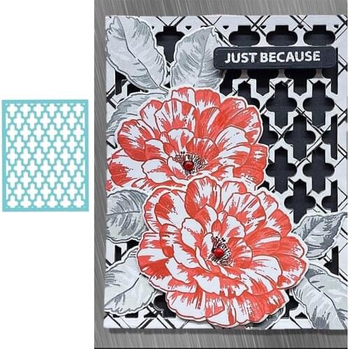 Four Leaf Clover Pattern Background Die Metal Cutting Dies and Stamps DIY Scrapbooking Card Stencil Paper Cards Handmade Album