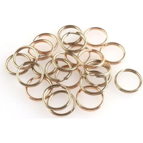 Split Ring 30pcs Jump Ring Bronze/Light Gold Key Ring 15mm Key Ring Iron Round Ring DIY Accessories Jewelry Charm Purse Hardware