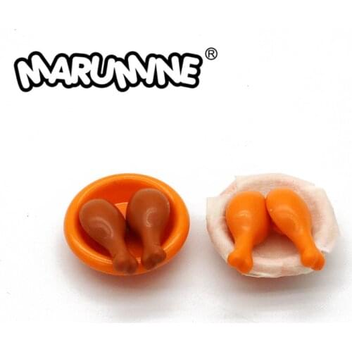 MARUMINE Honey barbecue Turkey,Drumstick DIY Building Bricks Food 33057 Classic Piece MOC Plastic Building Block Toy Accessory