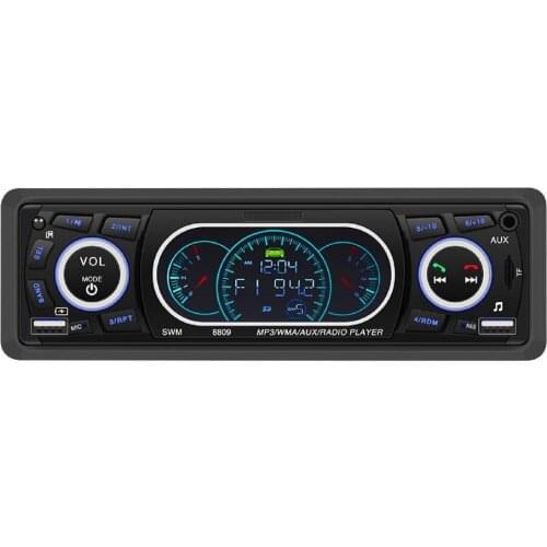 SWM-8809 Multifunctional Dual USB Hands-free Calls Bluetooth In-Car Hands Free MP3 Player