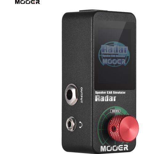 MOOER Radar Simulator Guitar Effect Pedal 30 Speaker Cab Cabinet Models 11 Mic Models 36 User Presets Customizable EQ stage