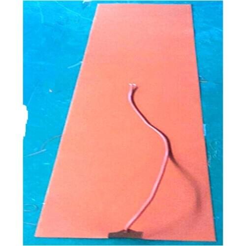 400*2000*1.5mm Heat Bed for Snowboard silicone rubber heater 220v 1800w 1000mm lead wire out from middle of 400mm side