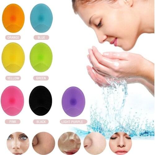 New Arrival Silicone Beauty Washing Pad Facial Exfoliating Blackhead Face Cleansing Brush Tool Soft Deep Cleaning Face Brushes