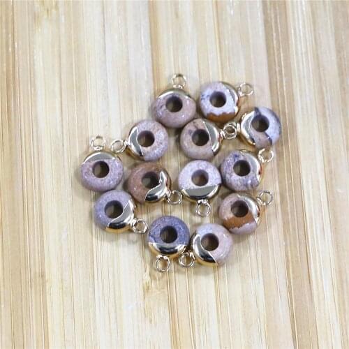 Wholesale Natural Indian Agates Crystal Abacus Shape Large Hole Stone Bead Pendant Size 4x10mm, Used To Make Earrings Necklaces