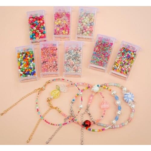20 grams a copy of ins wind retro bracelet homemade accessories mixed color rice beads collection DIY materials
