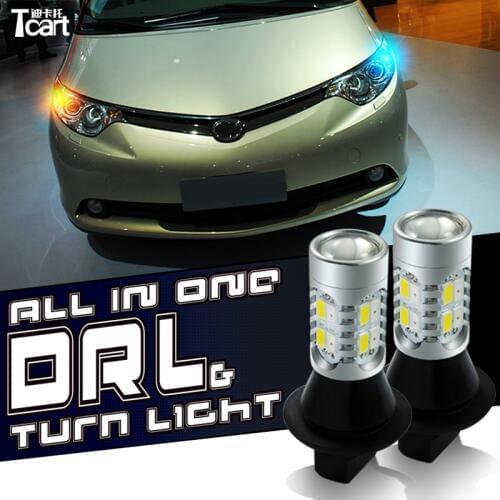 Tcart led auto 3157 3457 P27W T25 LED Front Turn Signals & Daytime Running Lights DRL for nissan leaf