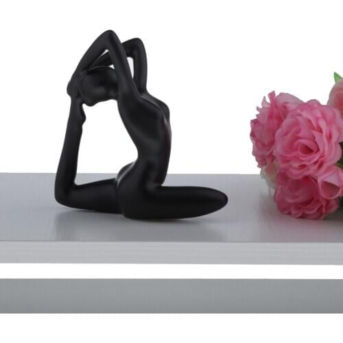 Home Yoga Girl Ornaments Ceramic Crafts Ornament Creative Home Furnishing 3