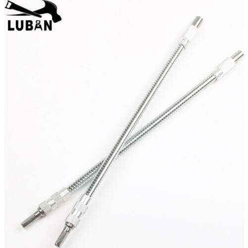 1PC 300mm Flexible Shaft Bit Extention Screwdriver Drill Bit Holder Connect Link for Electronic Drill 1/4" Hex Shank Hex Socket