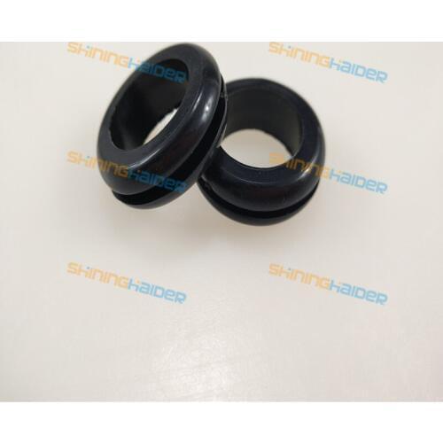 1000pcs Asian type inner diameter 18mm opening hole 22mm black natural rubber grommets ring protective grommets rubber bushing