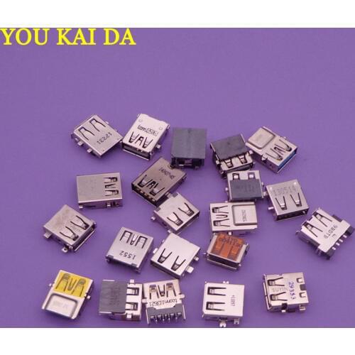 20models 20pcs USB Socket 2.0 & 3.0 USB Jack Connector Port For Laptop Lenovo Acer Samsung Dell HP Toshiba Sony