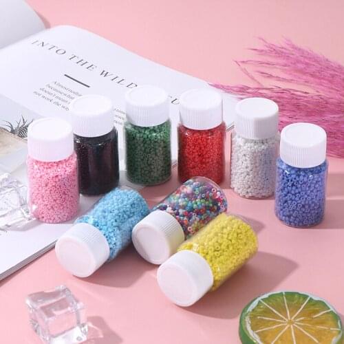 3000pcs Bottled 2mm Glass Seed Beads Charm beads small jewelry beads DIY Bracelet Necklace For Jewelry Making Accessories