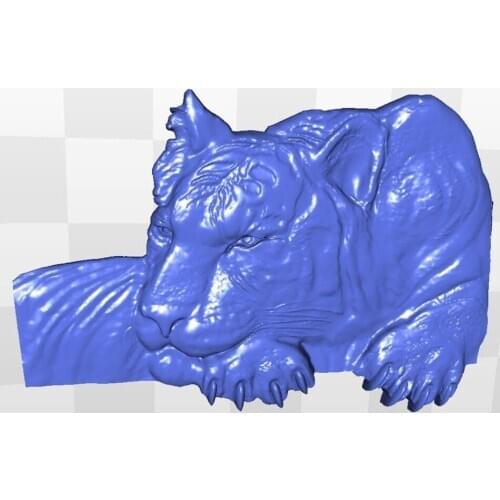 3d model relief for cnc in STL file format tiger_5
