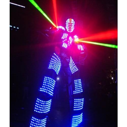 DHL free shipping LED Costume /LED Clothing/Light suits/ LED Robot suits/ Kryoman robot/ david guetta robot / color customized