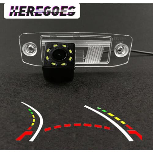 Wireless Car CCD Rear Camera Fisheye 12 led dynamic Night Vision frame For Ssangyong Rexton Kyron Korando Actyon