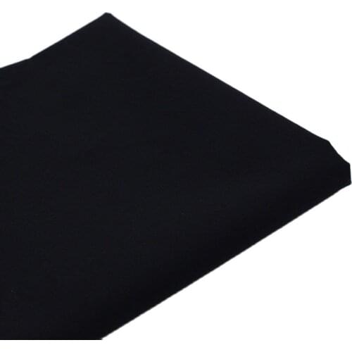 Pure Black Cotton Fabric For Sewing DIY Handmade Hometextile Cloth Tissues Patchwork Fabrics Tissue Home Textile Telas Tecido