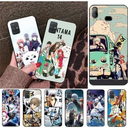 CUTEWANAN Cartoon Gintama Soft black Phone Case For Samsung A10 A20 A30 A40 A50 A70 A80 A71 A51 A6 A8 2018