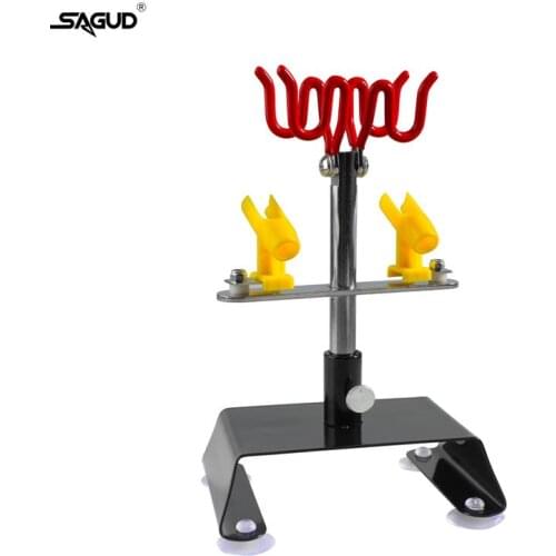 Airbrush Holder With Suction Cups Clamp-on Aerografo Stand Kit 4 Mount Spray Gun Tabletop Bench Station Connect On Compressor