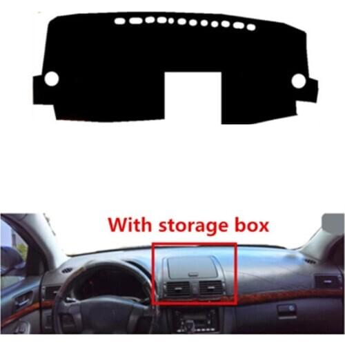 For Toyota Avensis 2003-2006 with Storage Box Right Hand Drive 1PC Car Dashboard Mats Cover Sun Shade Dashboard Cover Capter