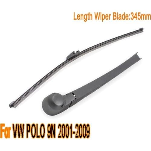 For VW POLO 9N 2001-2009 Soft Rubber Windshield Wiper Arm Size:345mm