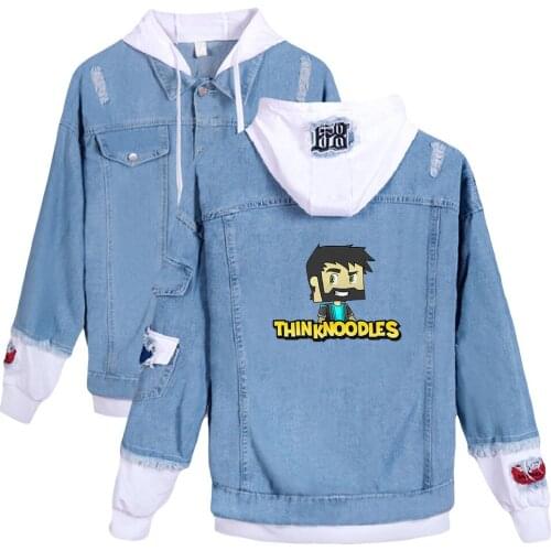 Thinknoodles 2D Denim Jacket South Side Serpents Streetwear Tops Spring Jean Women Harajuku Denim Clothing Female