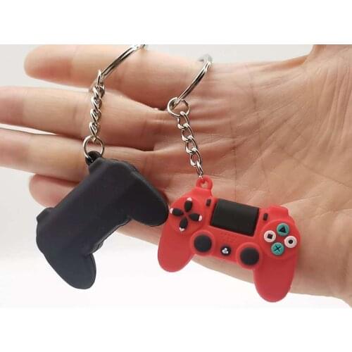Game Machine Keychain & Keyring Cute Gamepad Boyfriend Joystick Key Chain PS4 Game Console Keychains Bag Car Hanging Key Ring