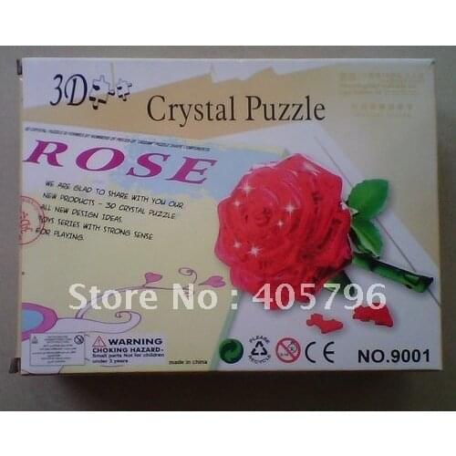 DIY TOY 3D Crystal Puzzle (rose pattern) Educational toy