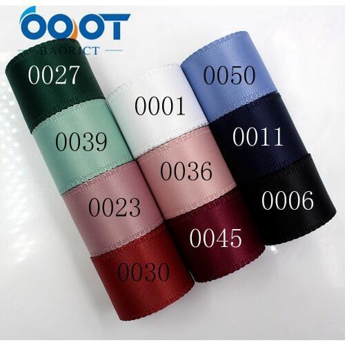 OOOT BAORJCT 181304 38mm 10 yard solid color bilateral flower ribbon Wedding decorative ribbons,gift wrap,DIY handmade materials