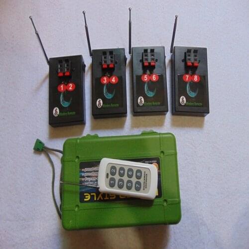 Liuyang 8 Cues ZY02R-4 Stage Lighting Effect fireworks Remote stage -wireless switch electric wire Professional stage