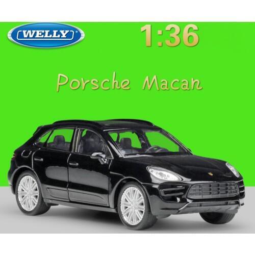 WELLY 1:36 Simulation Metal Model Toy Car Porsch Macan Classic Alloy Diecast Pull Back Car Toys For Boy Gift Kids Toys Toy Cars