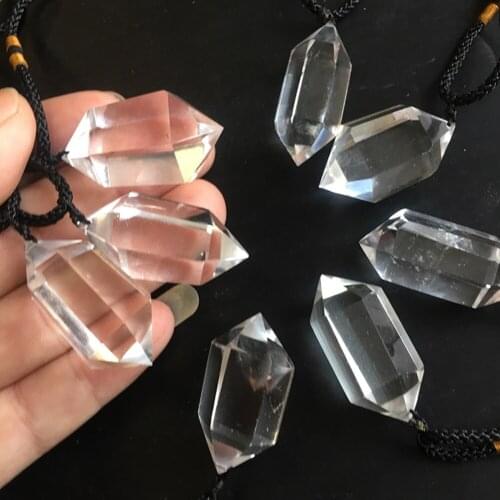 Natural Crystal Quartz Pendant Healing Chakra Gemstones Crystal Necklaces