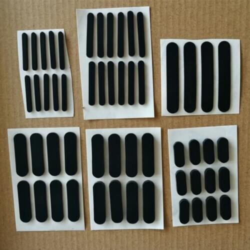 10Pc Anti-slip Self Adhesive Silicone Rubber Oval Mat Cabinet Equipment Feet Pad Floor Protectors Width 3-10mm