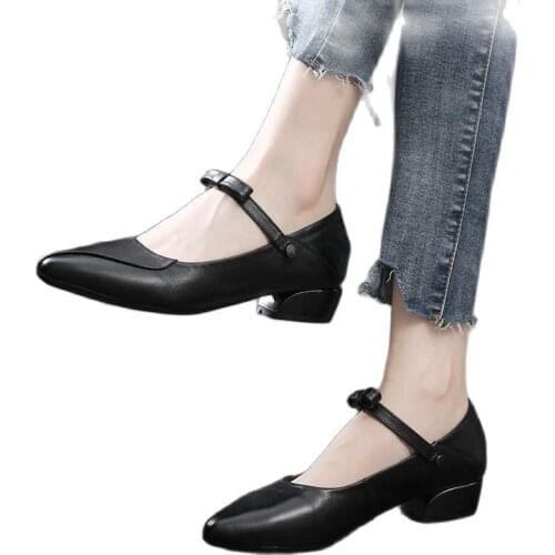 Luxury Designer Woman Dress Pumps Mules Low Heels Female Red Black White Sexy Shoes Ladies Square Zapatos Mujer
