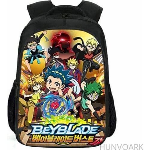 16inch BEYBLADE 3D Printing Backpack for Teenage Girls Boys Book Travel Bag Children School Backpacks