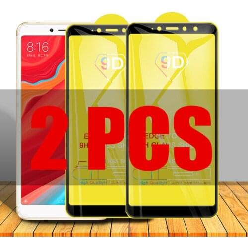 2Pcs 9D Glass for Xiaomi Redmi S2 Protective Glass on the for Xiomi Redmi S2 Y2 5.99" M1803E6G, M1803E6H Screen Protector Film