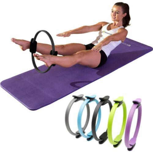 Resistance Pilates Rings Magic Circle Body Sport Fitness Weight Exercise Gymnastic Aerobic Fitness Wheel Handle Yoga Kit Ring