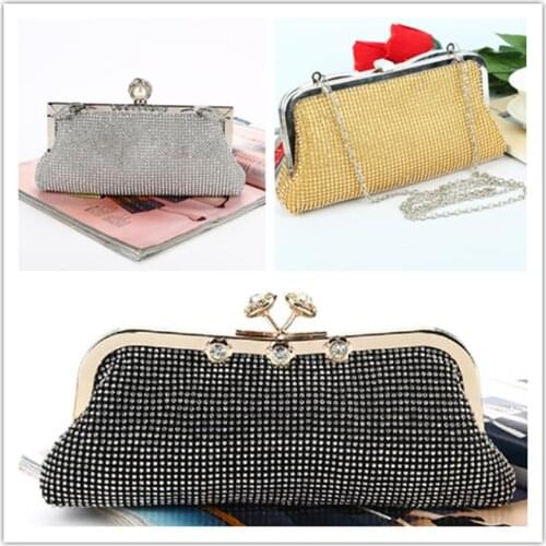 Diamond-encrusted Dinner Bag New Hand Portable Diamond Evening Dinner Bag Fashion Trend Delicate One-shoulder Cross-body Bag