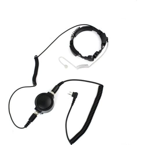 Heavy Duty Throat Mic Tactical Military Microhone Headset For Motorola EP450 CP040 CP200 GP300 P080 CP150
