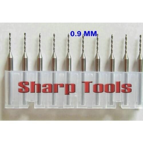 10pcs 3.175*0.9*10mm PCB CNC Drill Bits, CNC Engraving Tools, Mini Drill PCB, Tungsten Carbide Drill Kit Needle on Circuit Board
