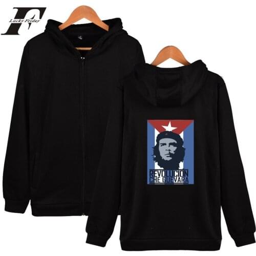 Che Guevara men women harajuku Hoodie Sweatshirts zipper hoodies jacket sports casual long sleeve zip up hooded tracksuits tops