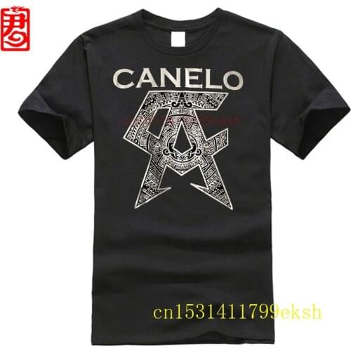 Top Tee For Sale Natural Cotton Tee Shirts Maggo Classical Logo Canelo Alvarez Cool T Shirts Mens