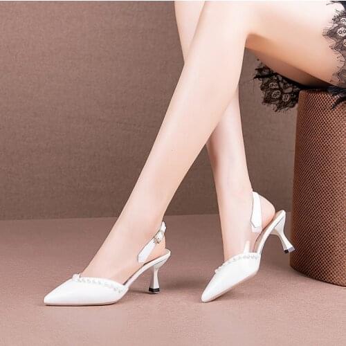 Fashion Work Women Pumps Fashion Transparent Pvc High Heels Gladiator Pointed Toe Pumps Slingback Zapatos De Mujer Tacon