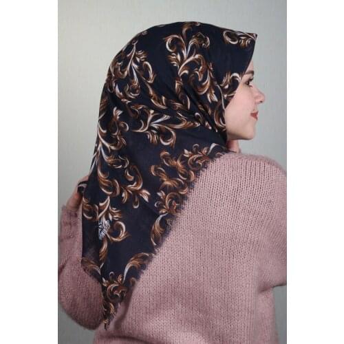 VERTU PATTERNED LINEN FLAMLI SCARF-DESEN-24-RENK-11