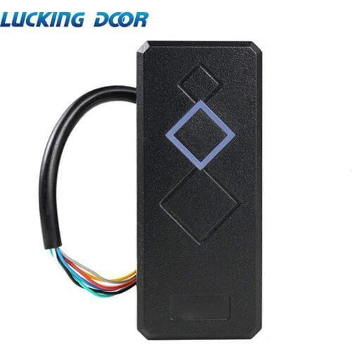 Waterproof 125khz 13.56Mhz Card Reader Wiegand 26 34 Card Reader LED Indicators Security RFID EM ID Card Access Control Reader