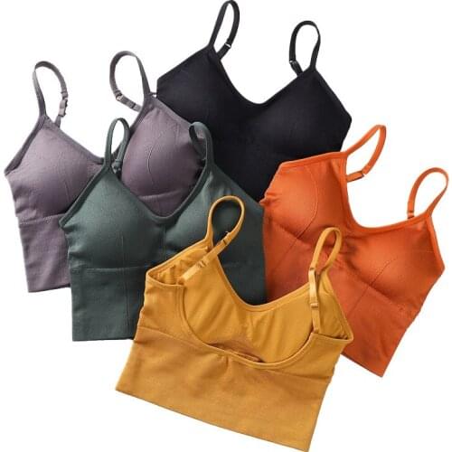 Womens Longline Sports Bra Fitness Running Sexy Backless Yoga Bras With Removable Pad Elastic Shoulder Strap Sport Workout Tops