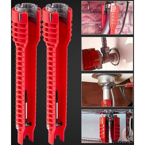 1 Pcs Flume Wrench Sink Faucet Key Plumbing Pipe Wrench Anti-slip Kitchen Repair Tool